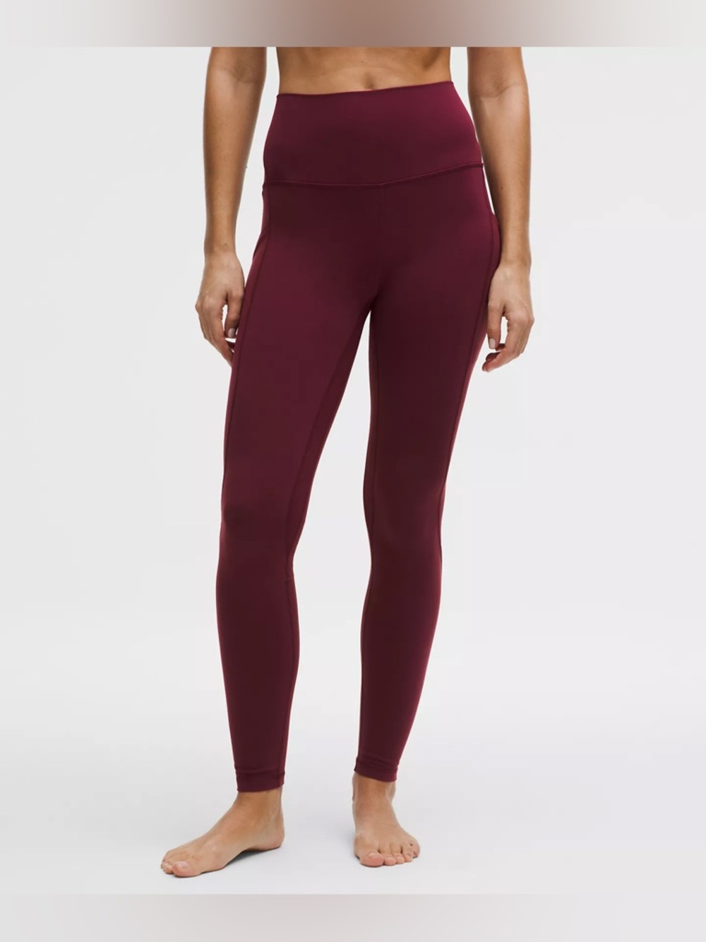 Lululemon Align high rise leggings burgundy bay gym Pilates yoga pants
